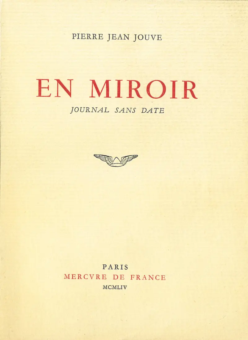 En miroir - Pierre Jean Jouve