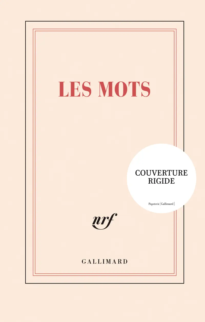 Carnet rigide «Les mots» (papeterie) - Collectif