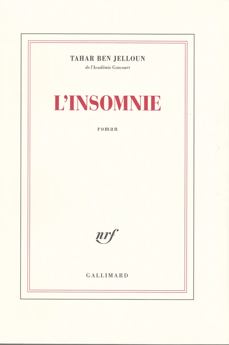 L'insomnie - Tahar Ben Jelloun