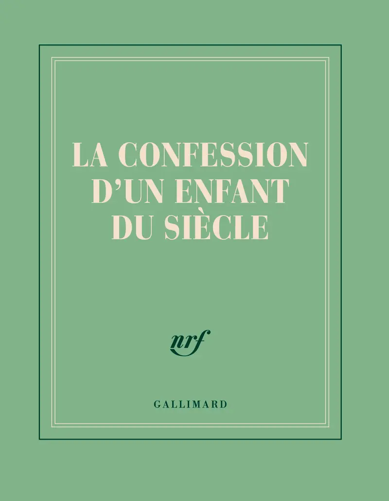 Carnet carré «La Confession d'un enfant du siècle» (papeterie) - Collectif