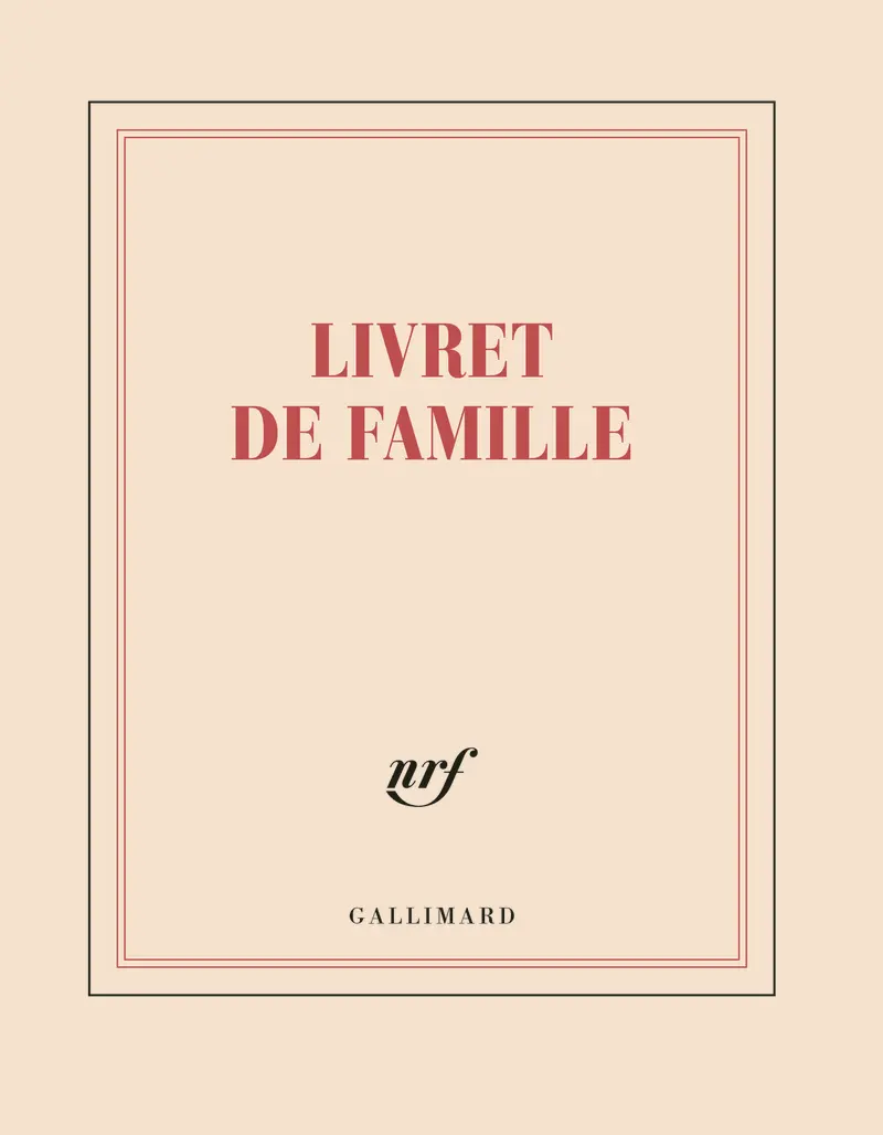 Carnet carré «Livret de famille» (papeterie) - Collectif