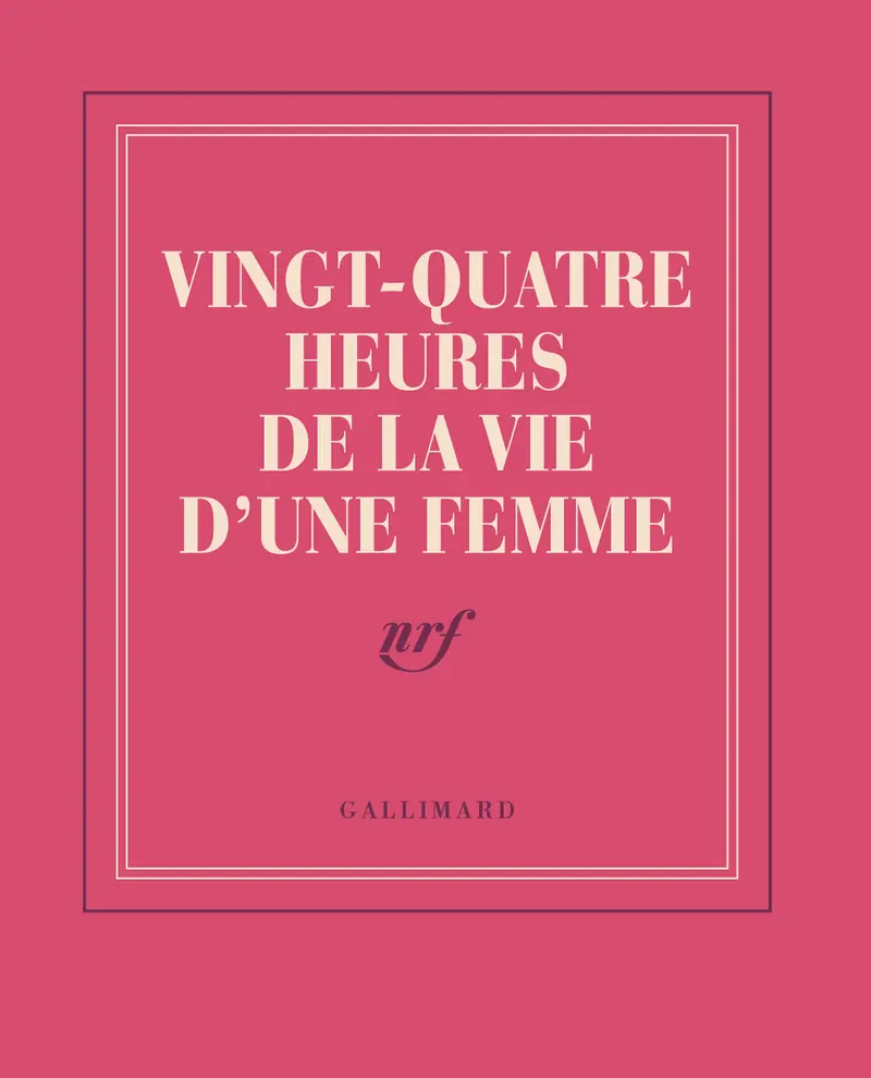 Carnet poche «Vingt-quatre heures de la vie d'une femme» (papeterie) - Collectif