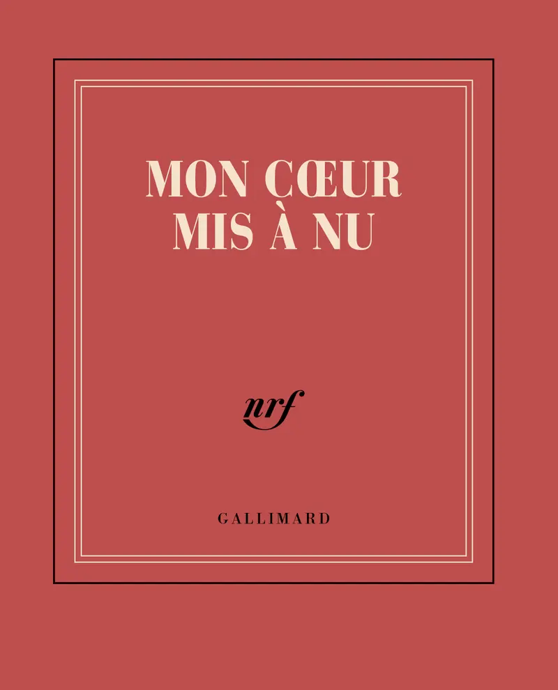 Carnet poche «Mon cœur mis à nu» (papeterie) - Collectif