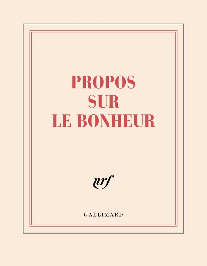 Carnet carré « Propos sur le bonheur » (papeterie) - Collectif