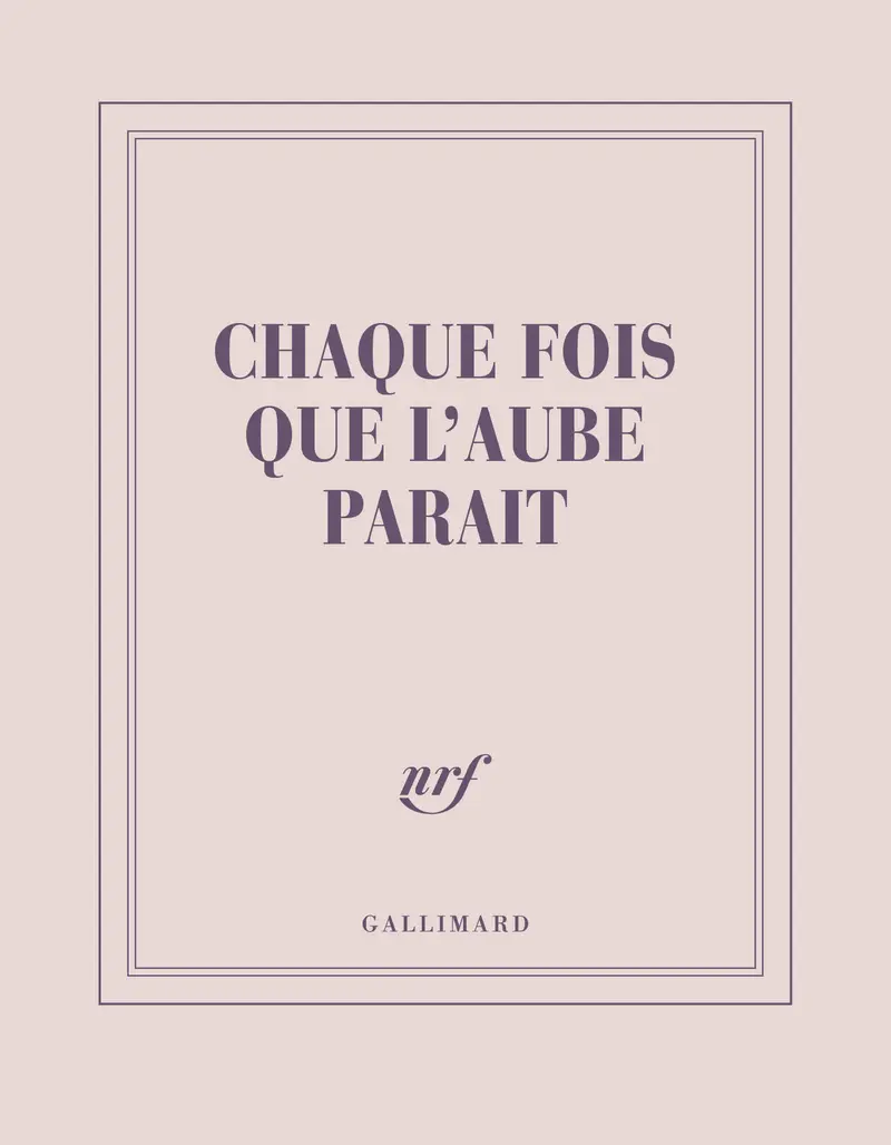 Carnet carré « Chaque fois que l'aube paraît » (papeterie) - Collectif