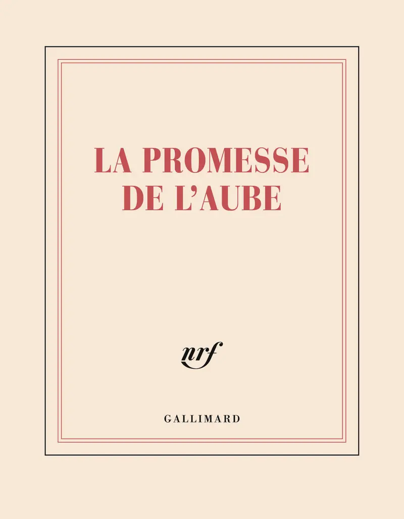 Carnet carré "La promesse de l'aube" (papeterie) - Collectif