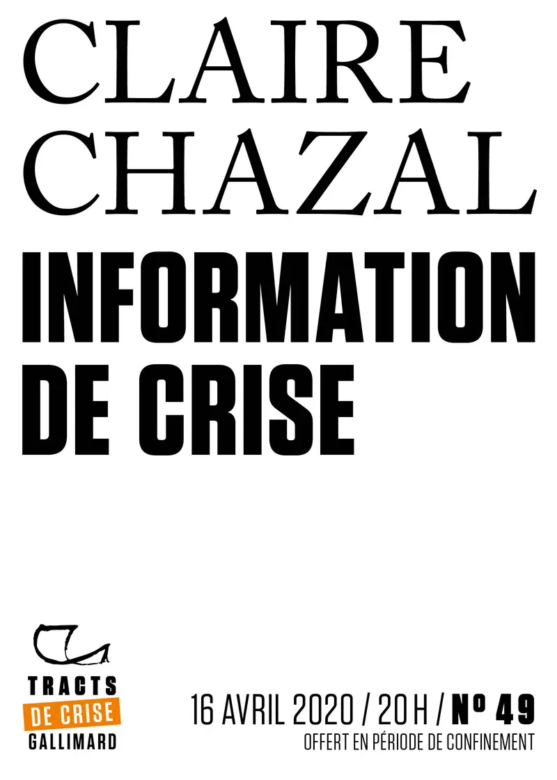 Information de crise - Claire Chazal