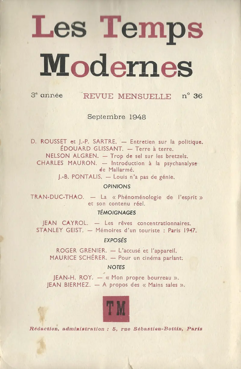 Les Temps Modernes - Collectif